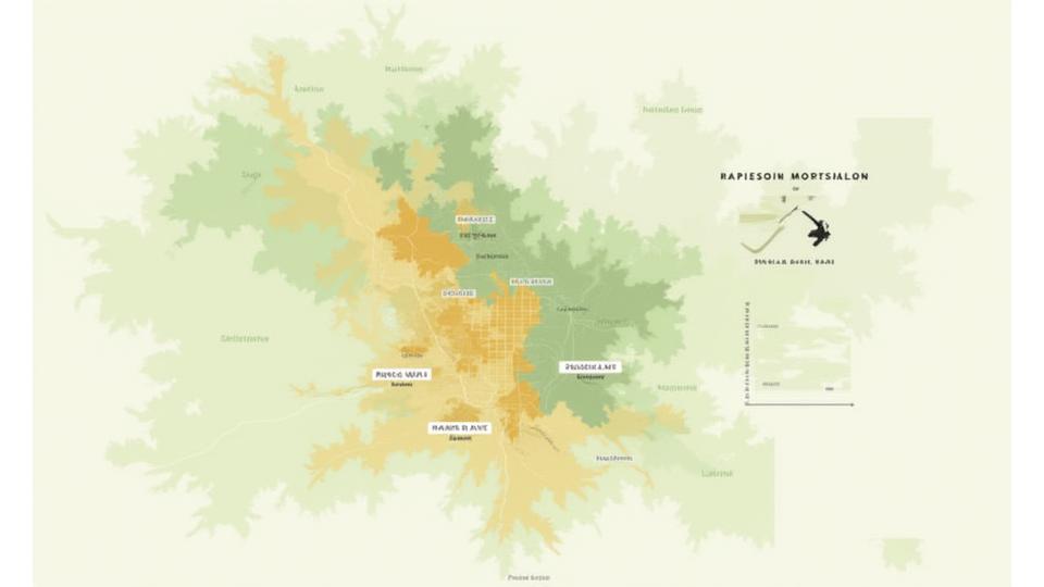 Topographical map of Boulder and the Front Range with overlaid color-coded zones indicating varying altitude and hardiness information.