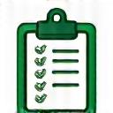 Icon of a clipboard with a checkmark, representing a maintenance checklist.