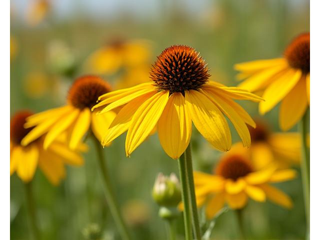 Prairie Coneflower (Ratibida columnifera), a drought-tolerant perennial with distinctive brown cones and yellow petals.