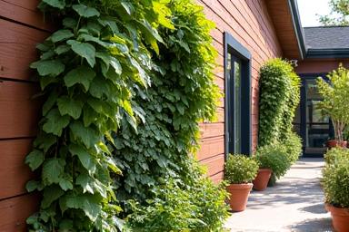 Compact vertical garden maximizing space on a small urban Boulder patio